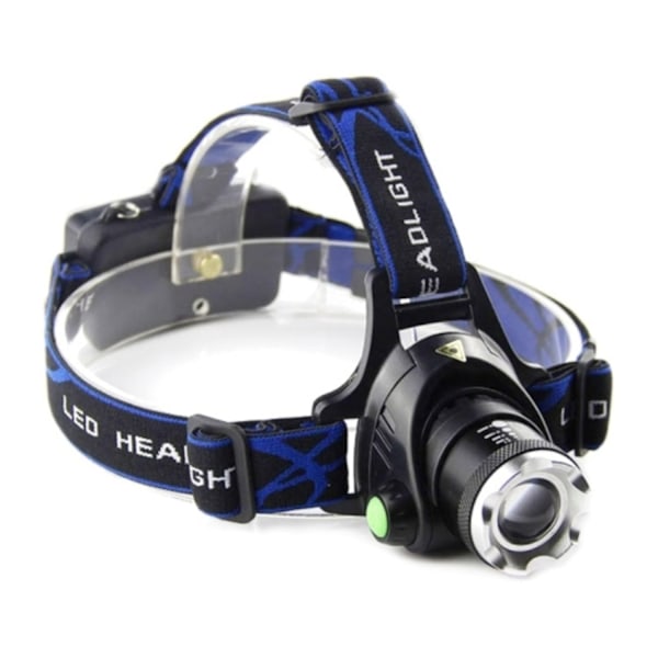 LED-hovedlygte / Pandelampe - 1800 LM Black