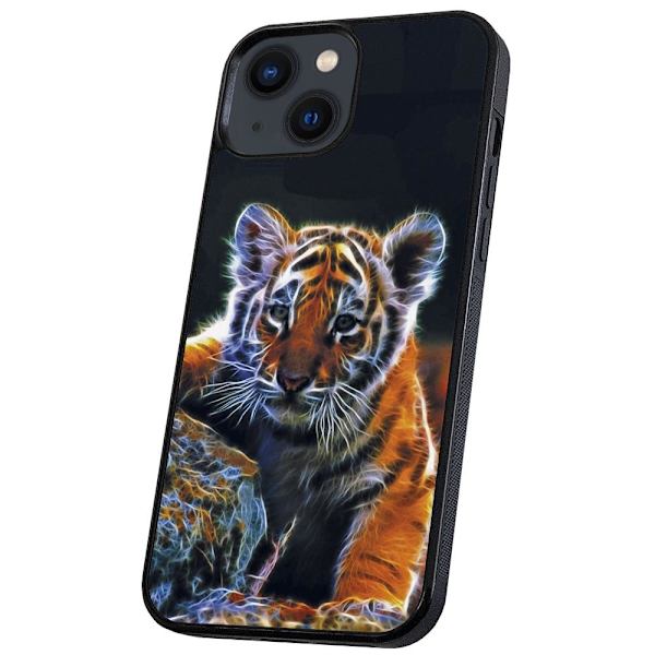 iPhone 14/15 Plus - Deksel/Mobildeksel Tigerunge