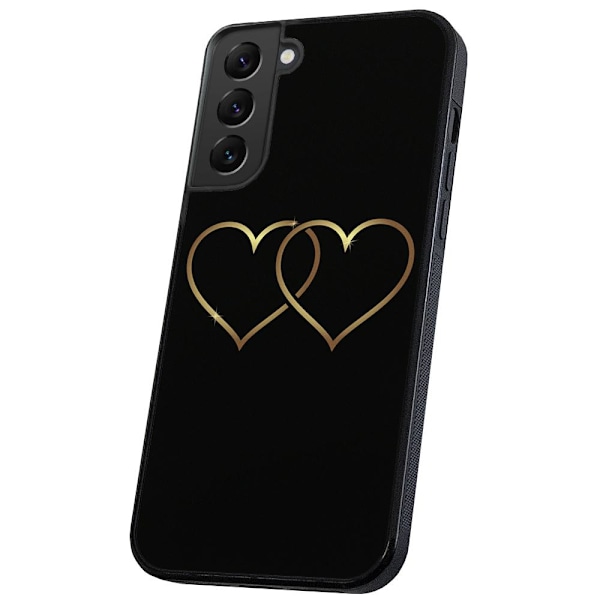 Samsung Galaxy S21 FE 5G - Deksel/Mobildeksel Double Hearts Multicolor