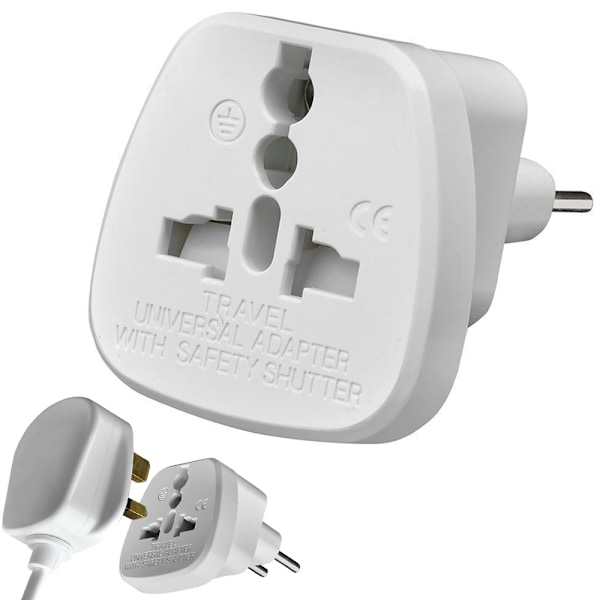 Reseadapter UK till EU strömadapter
