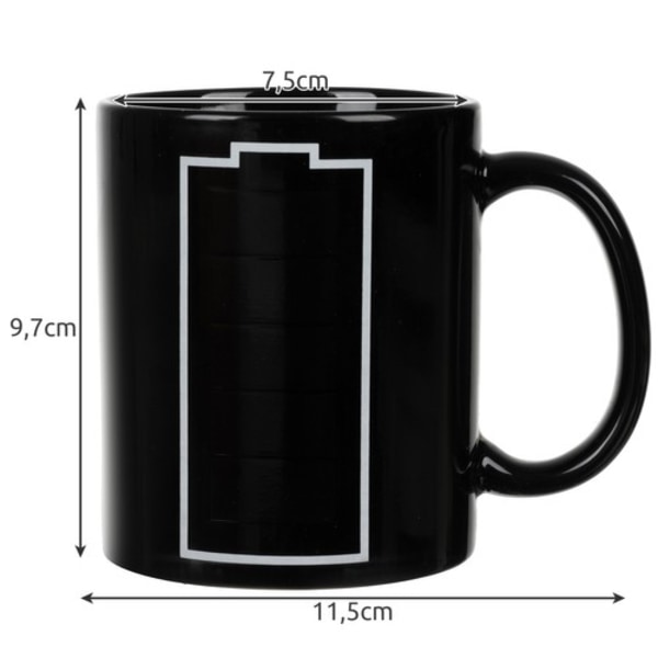 Mugg / Kaffemugg Batteri - Värmekänslig
