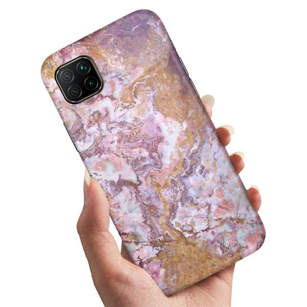 Huawei P40 Lite - Deksel/Mobildeksel Marmor Multicolor