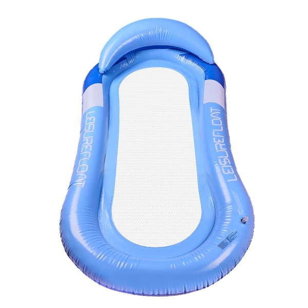 Poolmadrass med Nät Blue