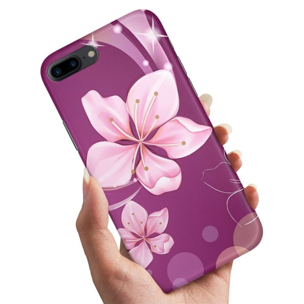 iPhone 7/8 Plus - Cover/Mobilcover Hvid Blomst