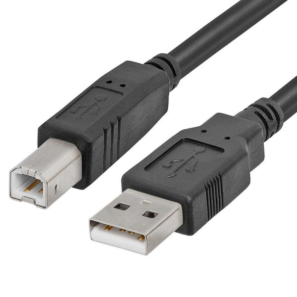 3m USB-kabel til Skriver / Printer - USB 2.0 A til B Black