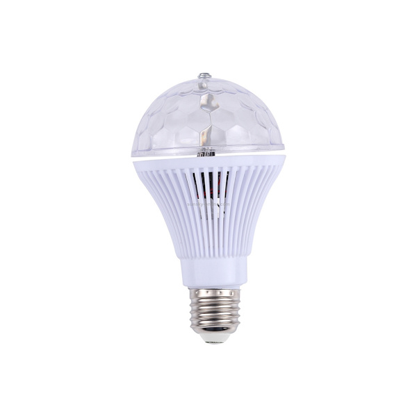 RGB LED-lampe E27 sokkel - Roterende discolampe – Disco