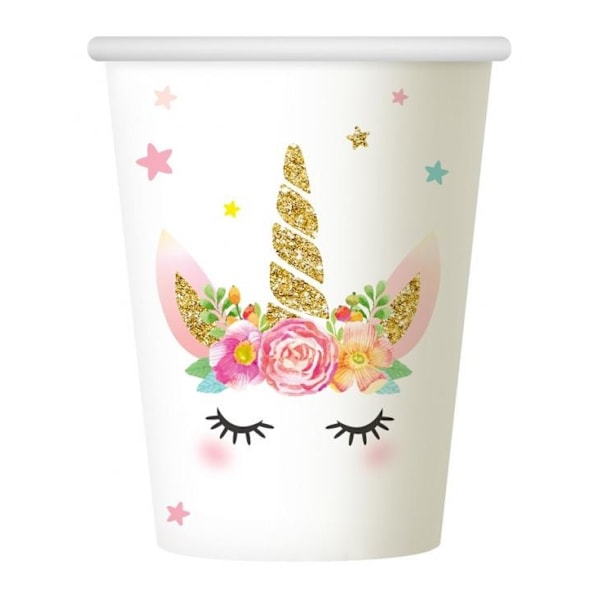 Unicorn Star pappersmuggar 6 stycken 266 ml