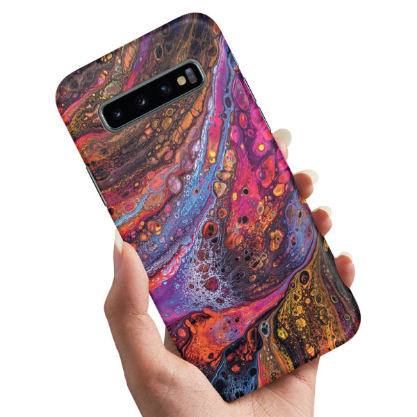 Samsung Galaxy S10 Plus - Cover/Mobilcover Psykedelisk