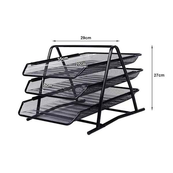 Dokumentlådor 3 lådor organisatörshyllor