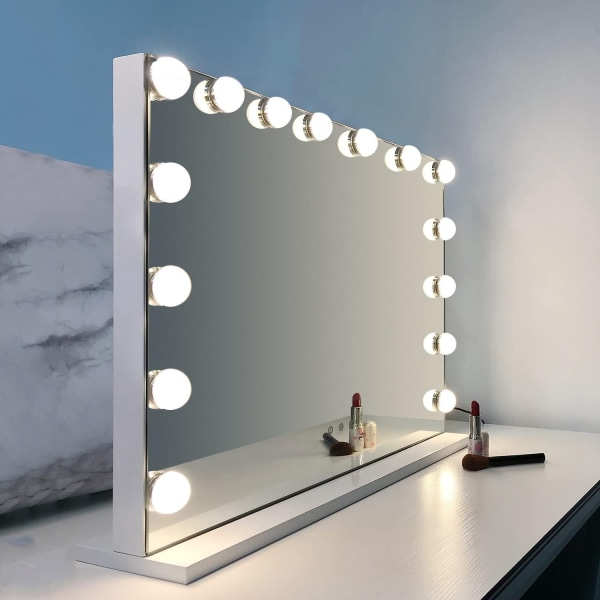 Makeup spejl LED / Hollywood spejl - 58x46cm White