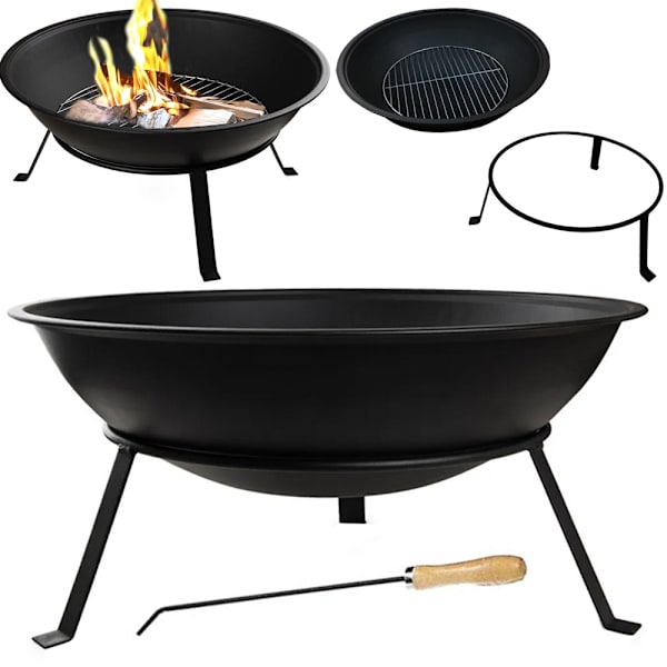 Eldstad / Eldfat med Grillgaller - 55 cm