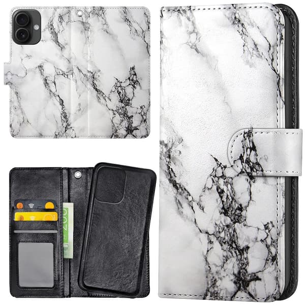 iPhone 16 - Lommebok Deksel Marmor