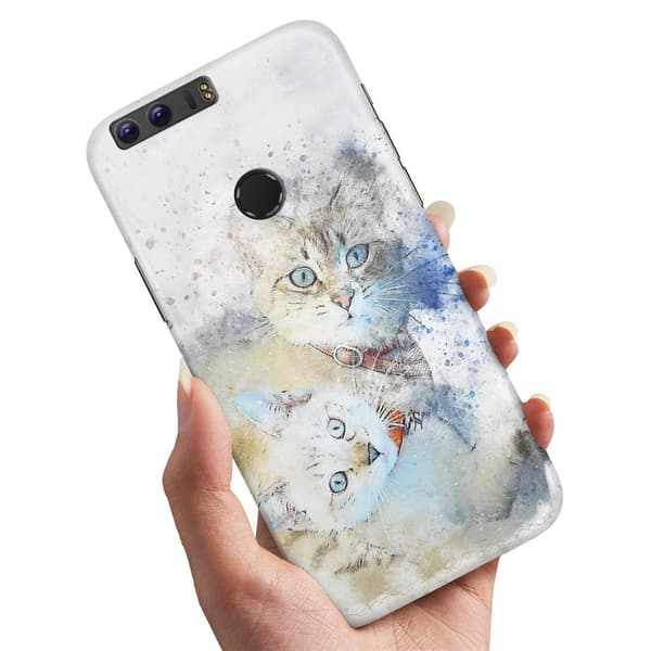 Deksel / Mobildeksel til Huawei Honor 8 - Katter