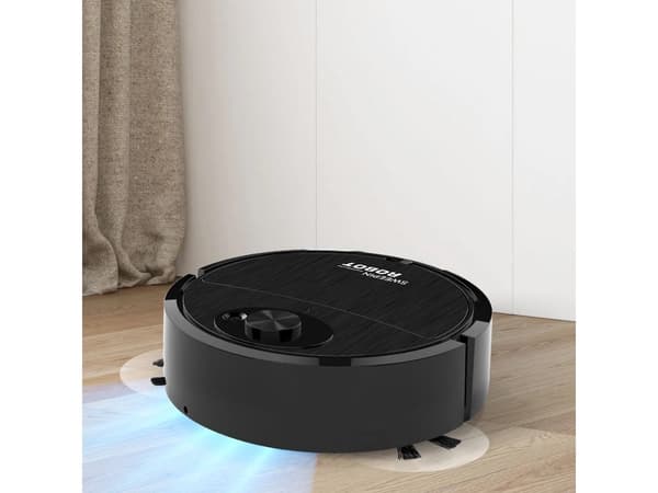 Städrobot elektrisk dammsugare sladdlös borste Svart