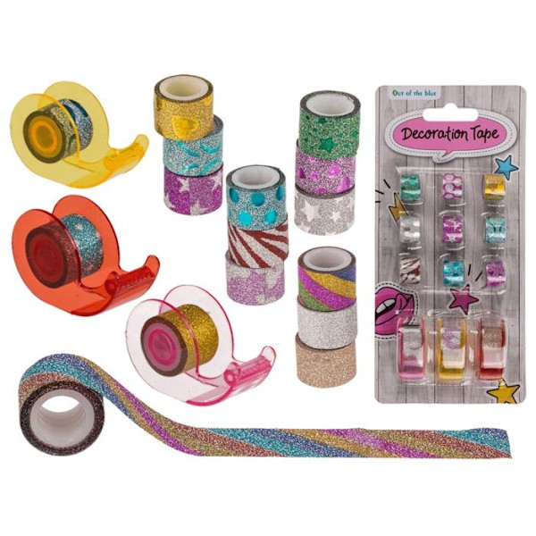 12-Kpl - Koristeteippi Askarteluun – Teippi Multicolor