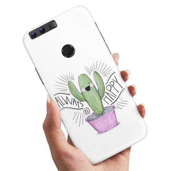 Huawei Honor 8 - Cover/Mobilcover Happy Cactus
