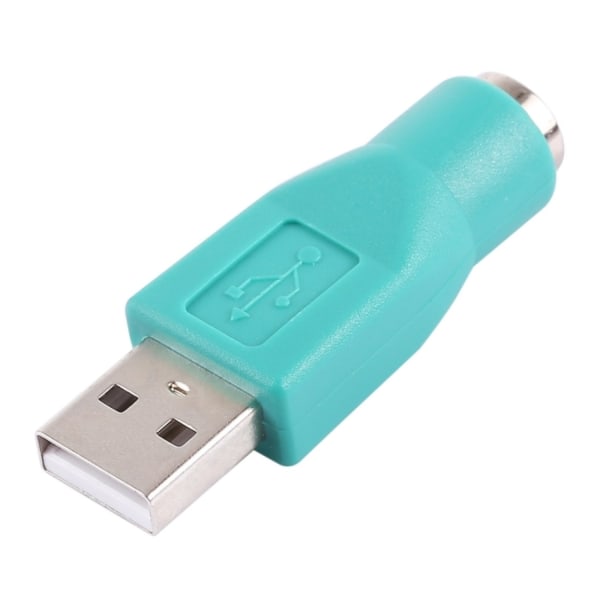 Adapter USB-hane till PS/2-hona (Passiv) Turkos