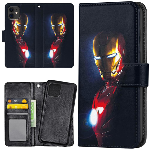 iPhone 12 Mini - Mobildeksel Glowing Iron Man