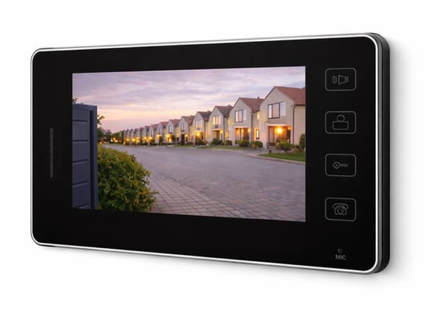 Porttelefon video kabel LCD grind Black