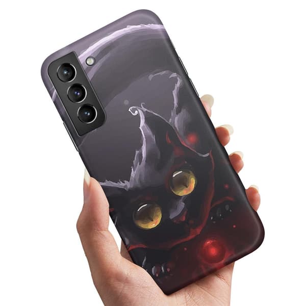 Cover / Mobilcover til Samsung Galaxy S22 Plus - Sort Kat Multicolor