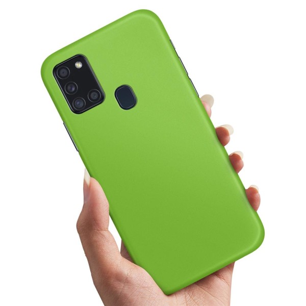 Samsung Galaxy A21s - Cover/Mobilcover Limegrøn Lime green
