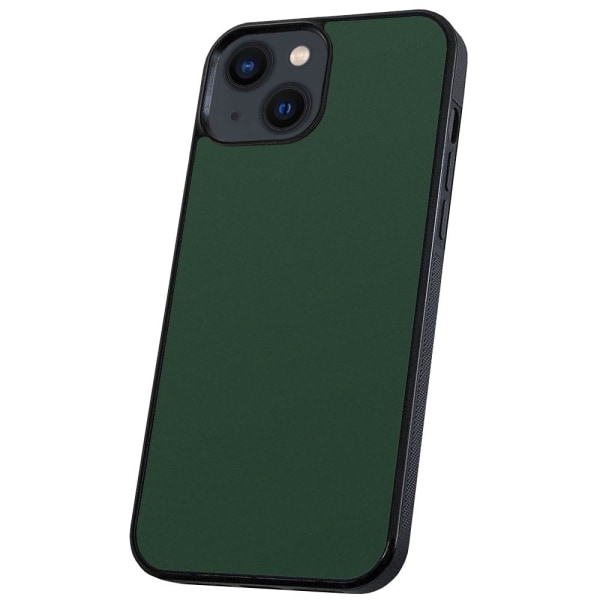 iPhone 13 - Deksel/Mobildeksel Mørkegrønn Dark green