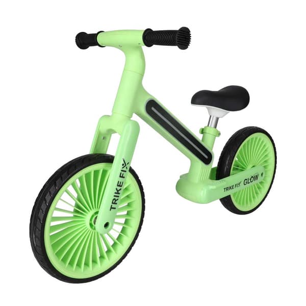 Balanscykel med LED för barn - Springcykel Light green