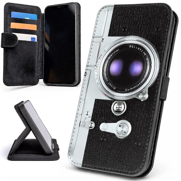 Lommebok Deksel / Mobildeksel til iPhone 17 Pro Max - Retro Kamera