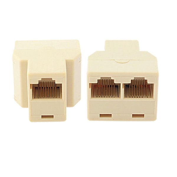 RJ45 Splitter - Ethernet Grenstik Beige