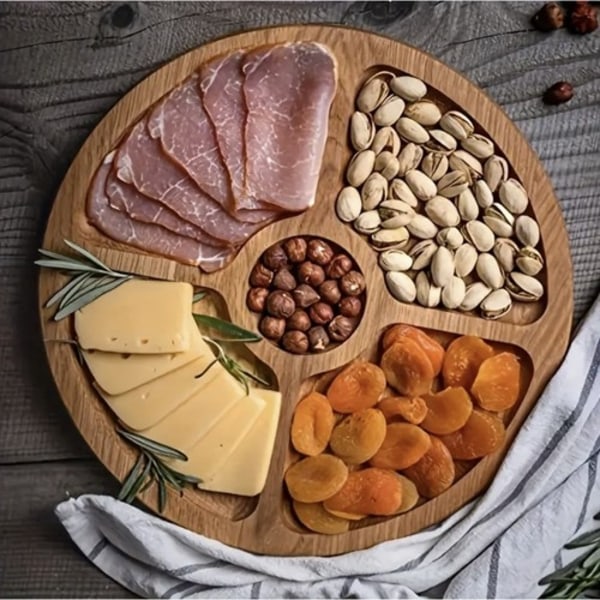 Roterande Serveringsbricka / Serveringsfat - Bambu