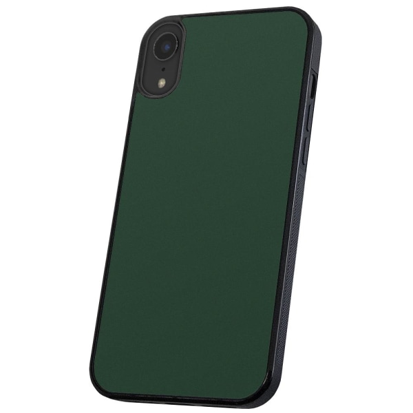 iPhone XR - Deksel/Mobildeksel Mørkegrønn Dark green