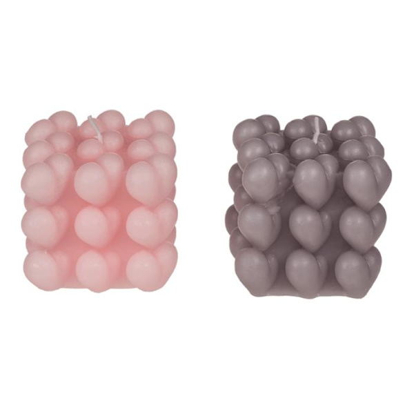 Lys / Telys – Hjertebobler Multicolor
