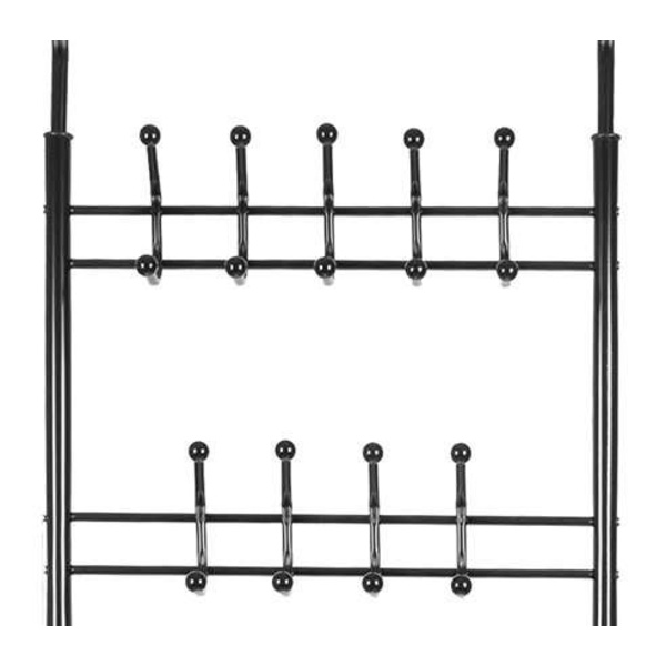 Knagerække Stativ med Skohylde / Tøjstativ - 190 cm Black