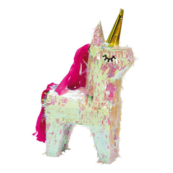 Pinata Unicorn / Enhörning Piñata - Glittrande multifärg