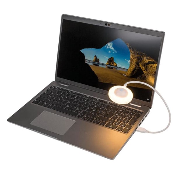 Laptop LED USB-lampa - Flexibel Vit