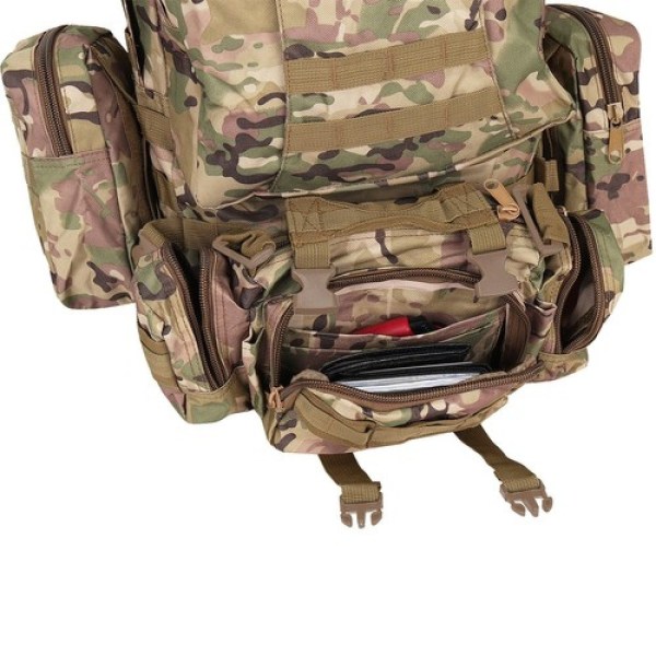 Militærbag / Ryggsekk i nylon - 45 liter Khaki