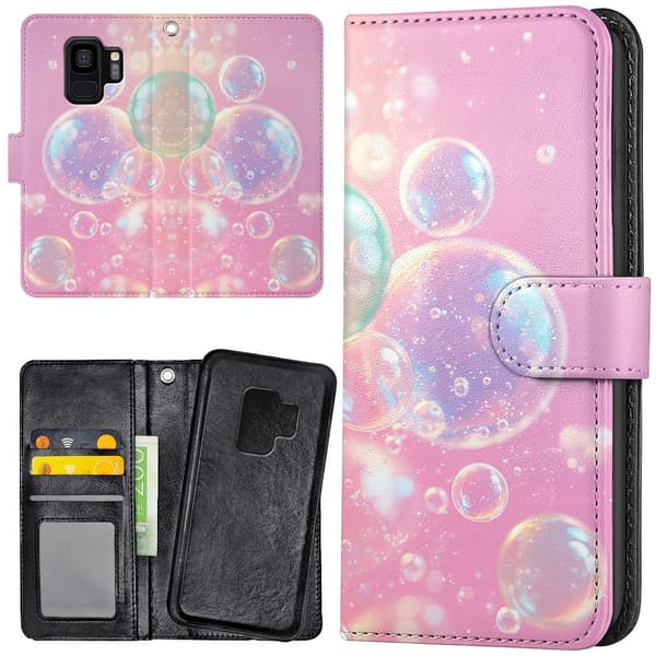 Samsung Galaxy S9 - Plånboksfodral/Skal Bubbles