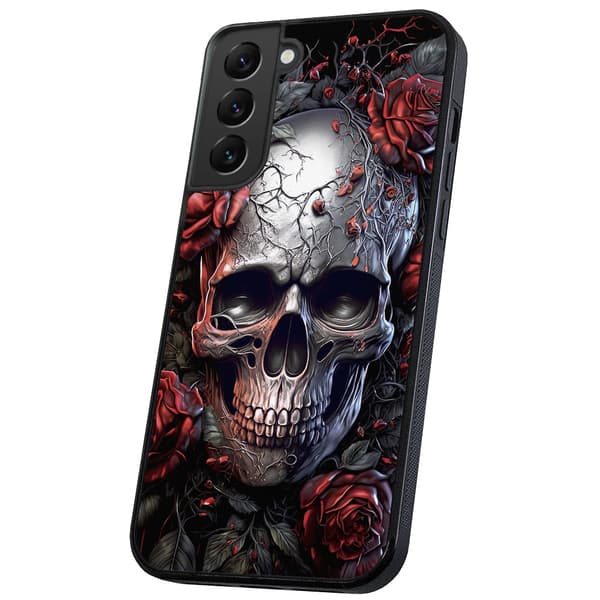 Samsung Galaxy S22 - Deksel/Mobildeksel Skull Roses