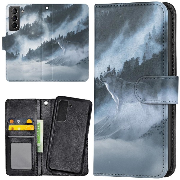 Samsung Galaxy S21 - Mobilcover/Etui Cover Arctic Wolf Multicolor