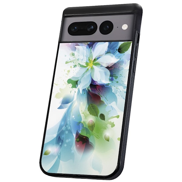 Google Pixel 9/9 Pro - Deksel/Mobildeksel Blomst