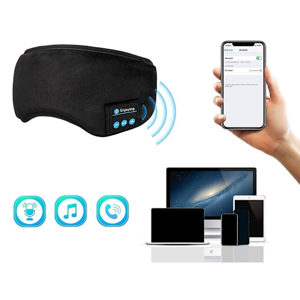 Ögonbindel för sovande bluetooth hörlurar mask