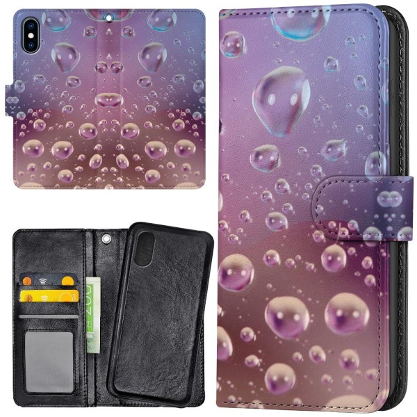 iPhone XR - Plånboksfodral/Skal Bubblor
