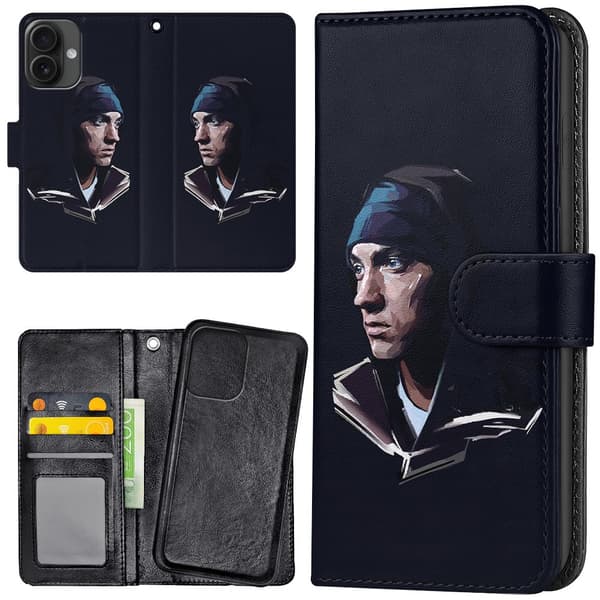 iPhone 16 - Plånboksfodral/Skal Eminem
