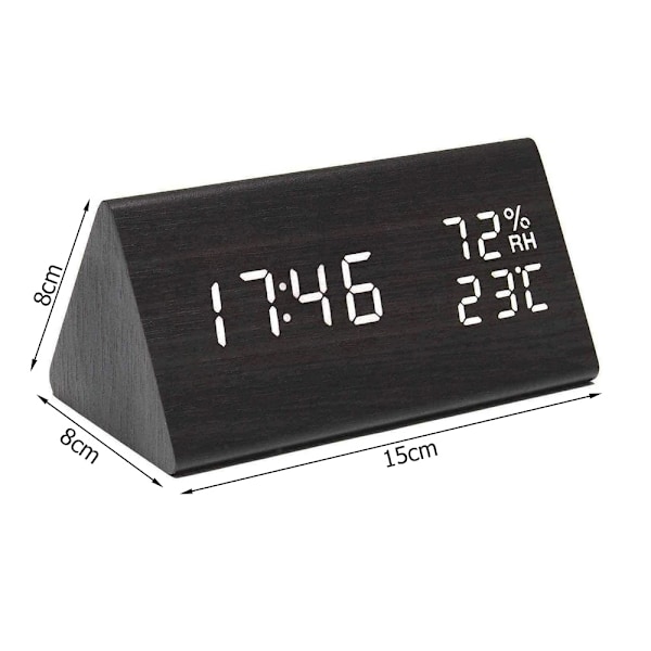 Digital Klocka med LED & Termometer - Väckarklocka