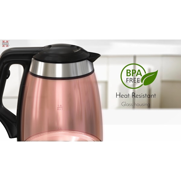 Vattenkokare Glas - 1,8L