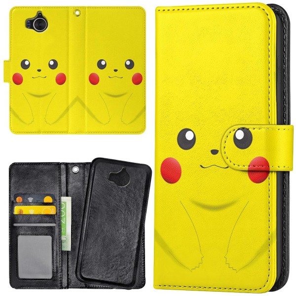 Huawei Y6 (2017) - Mobilcover/Etui Cover Pikachu / Pokemon