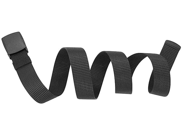 Taktiskt Bälte / Militärbälte - 1,2m x 37mm Svart