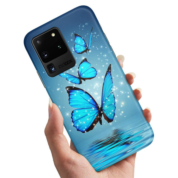 Samsung Galaxy S20 Ultra - Skal/Mobilskal Glittrande Fjärilar