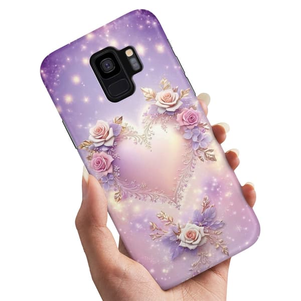 Deksel / Mobildeksel til Samsung Galaxy S9 Plus - Heart