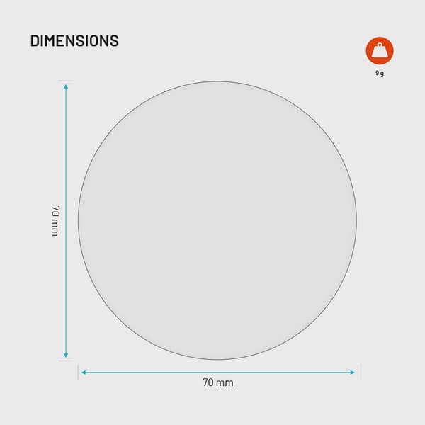 FIXED Disc Tvåsidig självhäftande Dashboard Pad Transparent